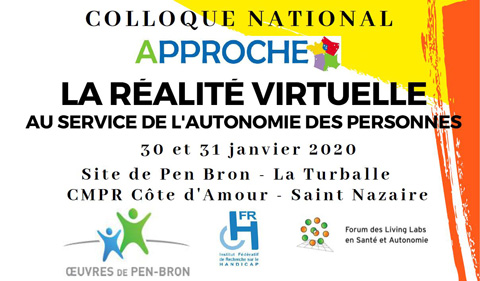 Logo du colloque national approche La réalité Virtuelle au service de l'autonomie des personnes