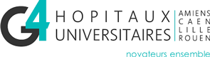 logo G4 Hopitaux universitaires Amiens Caen Lille Rouen